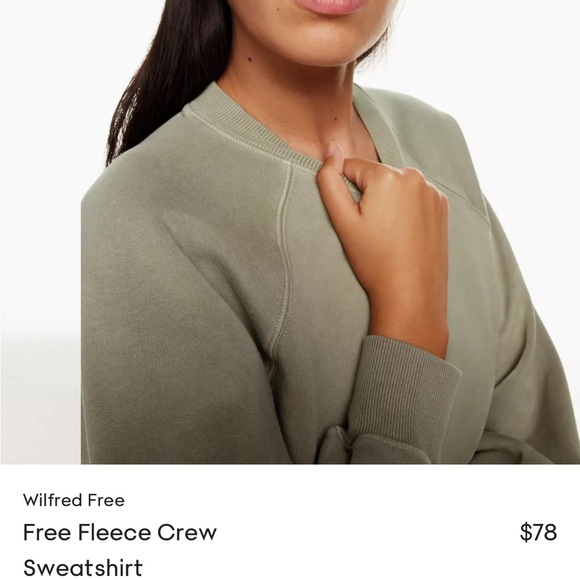 Aritzia Wilfred Free “Free Fleece Crew” - Picture 4 of 15